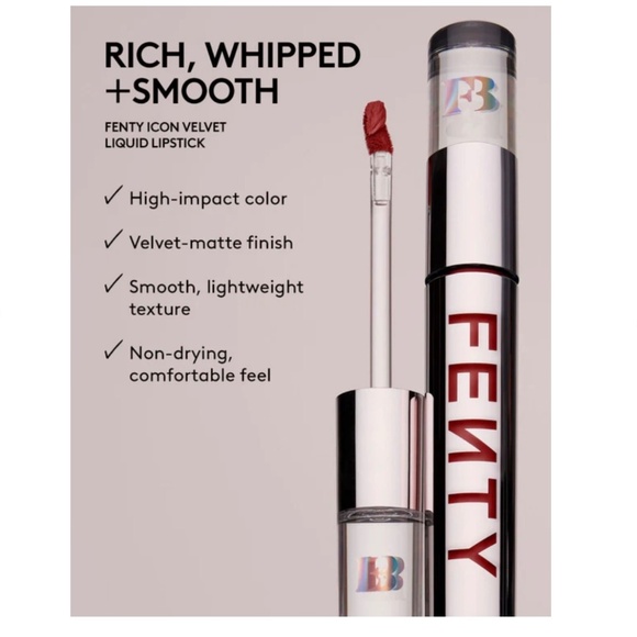 FENTY BEAUTY by Rihanna Icon Velvet Liquid Lipstick, H.B.I.C. - 02 - Picture 5 of 7